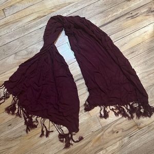 Wrapunzel tuff 2 in 1 scarf head wrap tichel burgundy wine